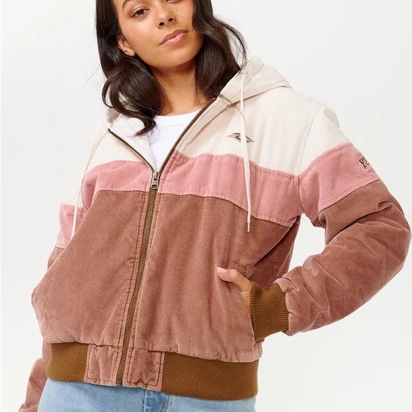 Rip Curl Corduroy Puffer Jacket New with tag - Picture 2 of 5